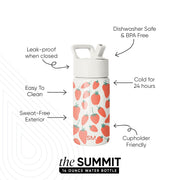 Summit Kids Water Bottle with Straw Lid